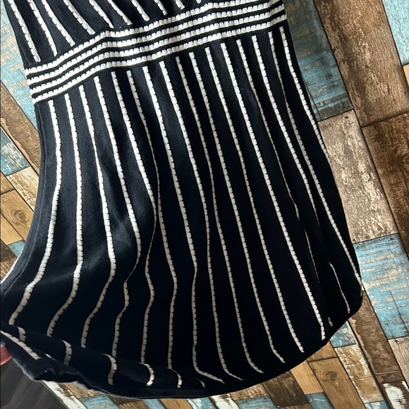 Spense Black and White Striped sweater Dress - Picture 7 of 14